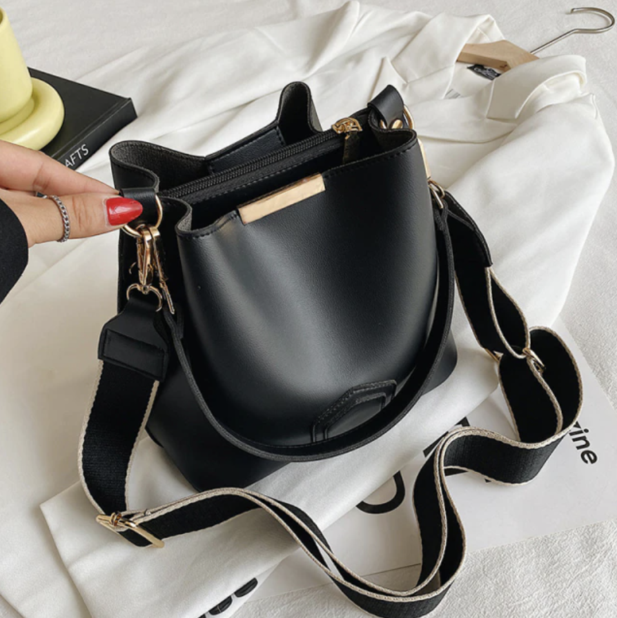 Women's Fashion Bucket Bag & Tote - Top Handle Satchel Shoulder Bag, PU Leather, Multi-Pocket Purse For Daily Use