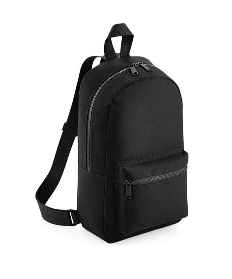 Personalised black backpack hotsell